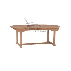 OVAL EXT TBL 200-300 X 120 X 75 CM
