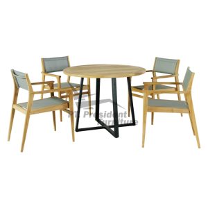 SET ROUND TABLE IRON