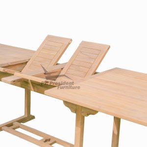 Rect Double Ext Tbl 180-240x100 X 75 CM